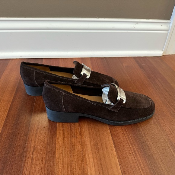 Vintage Unisa Brown Suede Loafers - Picture 3 of 6